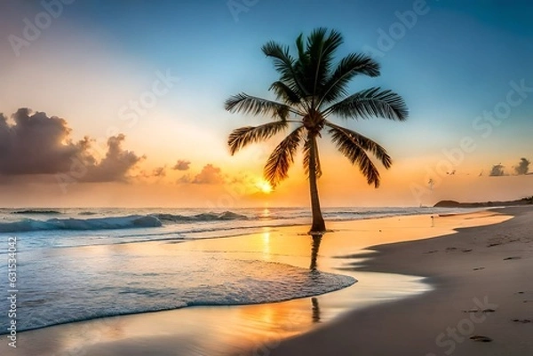 Obraz sunset on the beach
