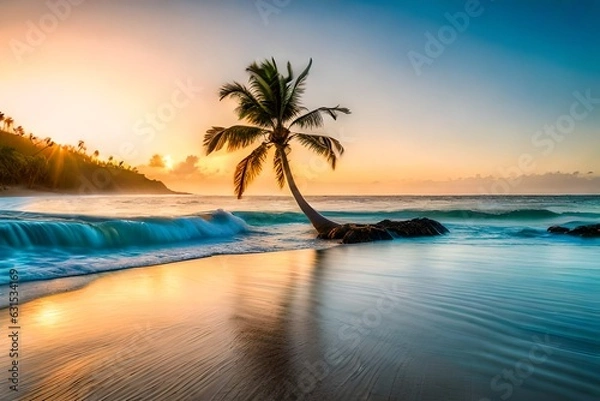 Obraz sunset on the beach