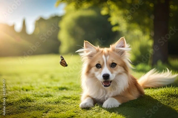 Obraz golden retriever running