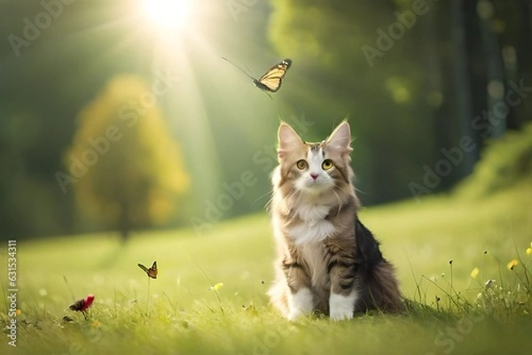 Obraz cat and dog