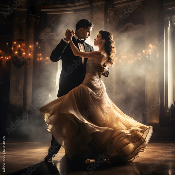 Fototapeta Ballroom Dancing, generative ai. 