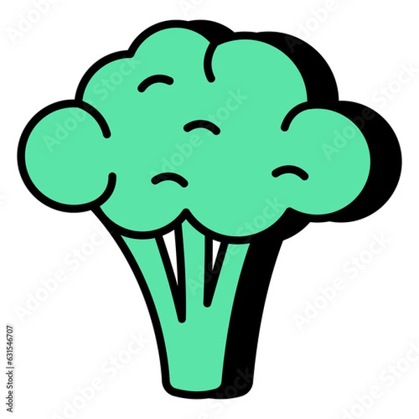Obraz Trendy vector design of broccoli