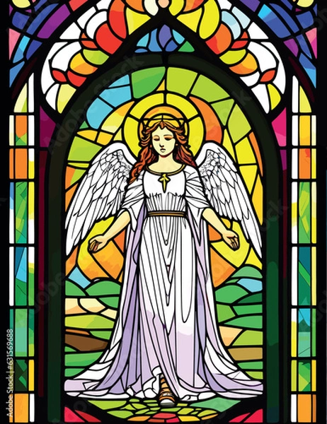 Obraz stained glass window