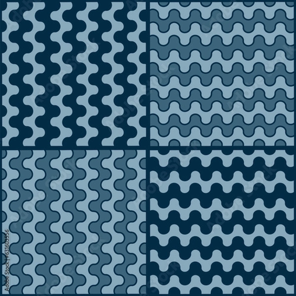 Obraz Abstract seamless pattern with waves
