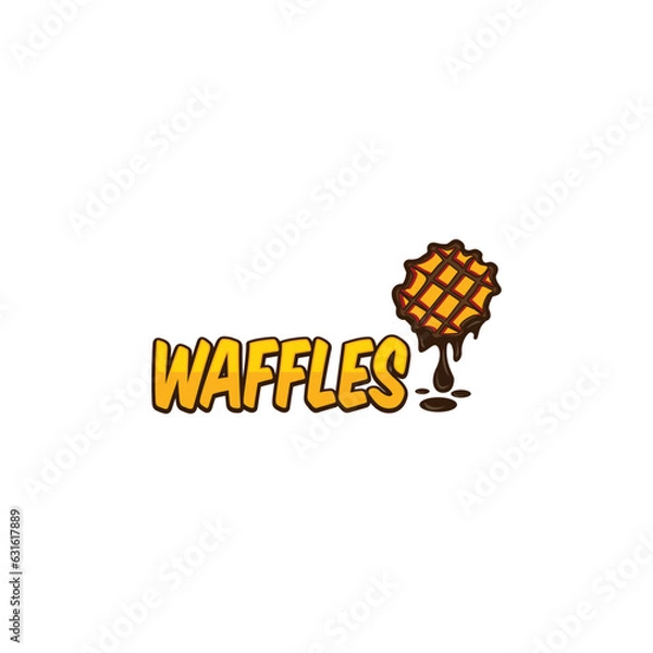 Fototapeta waffles logo design