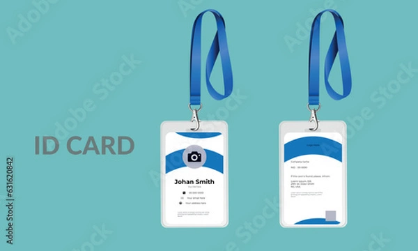 Obraz Corporate Id card design template