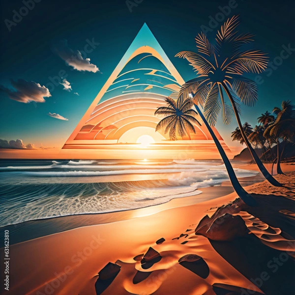 Obraz sunset on the beach