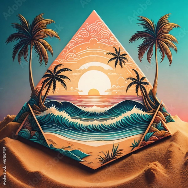 Fototapeta trees on the beach