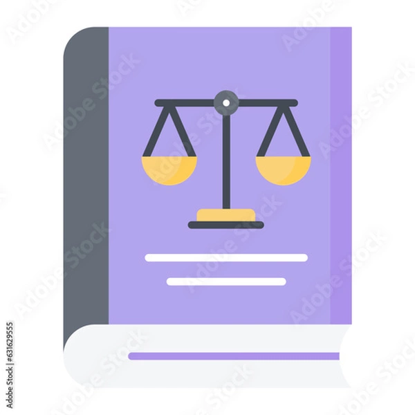 Obraz Law Book Flat Icon