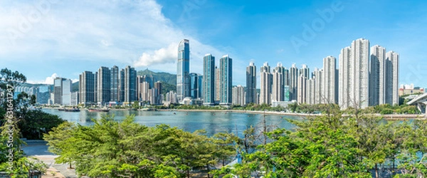 Obraz 香港のマンション群
