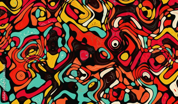 Fototapeta Twisted multicolor gradient liquid blur abstract backgrounds