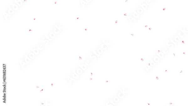 Obraz 桜の花びら散る 背景素材 α素材