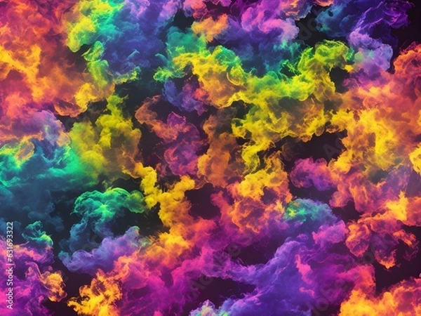 Fototapeta Smoke Puff Cloud, Generative AI Illustration