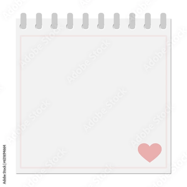 Obraz isolated memo pad notebook