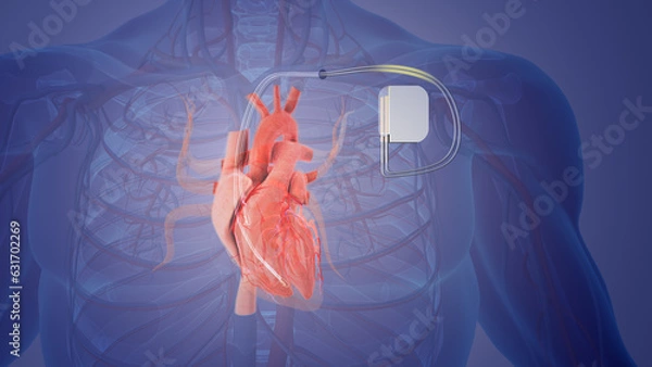 Obraz Permanent pacemaker implant medical concept	