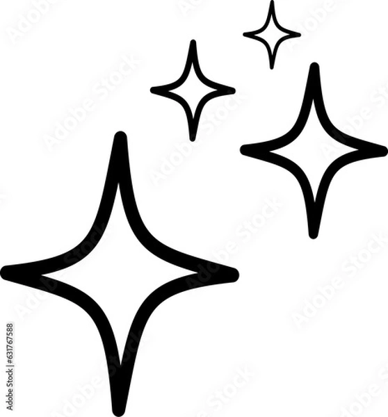 Obraz Sparkle icon vector design template