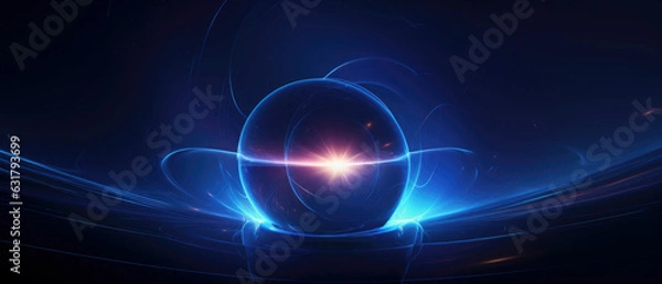Fototapeta abstract fusion reaction concept background