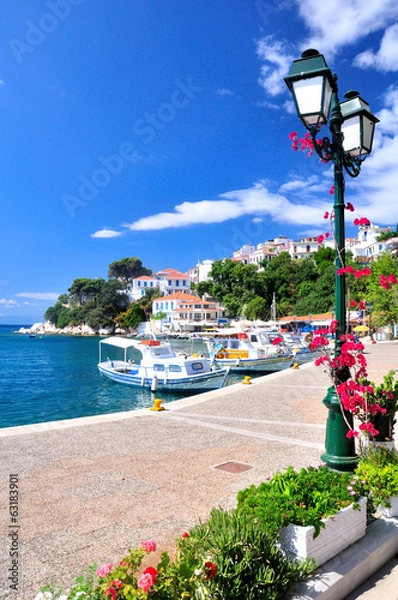 Obraz Skiathos old port, Greece