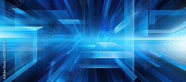 Fototapeta Abstract blue background.