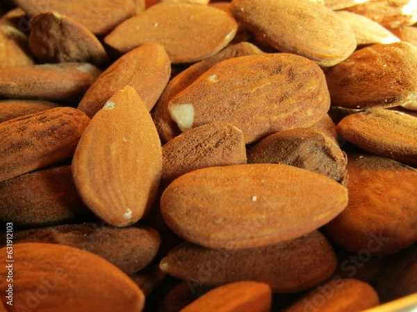 Obraz almonds, background, closeup