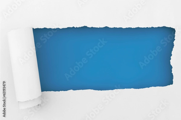 Fototapeta Torn paper with space for your message