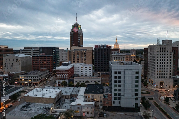 Obraz Lansing, Michigan skyline.