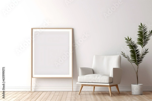 Fototapeta Frame Mockup - Minimalistic Beauty, generative ai