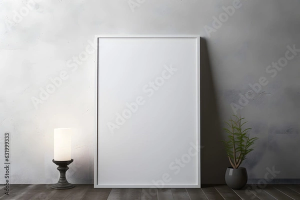 Fototapeta Frame Mockup - Polished Setting, generative ai