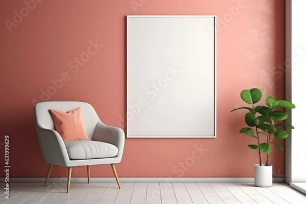 Fototapeta Frame Mockup - Well-Organized Setting, generative ai