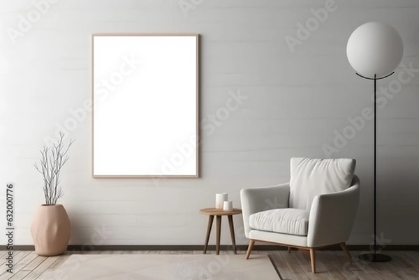 Fototapeta Polished and Stylish Artwork Frame Mockup, generative ai
