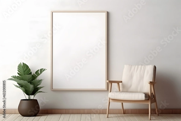 Fototapeta Polished and Well-Organized Frame Scene Frame Mockup, generative ai