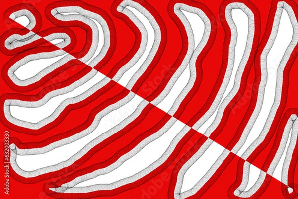 Obraz candy canes on a red background