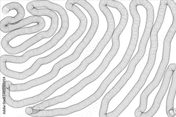 Obraz octopus on a white background