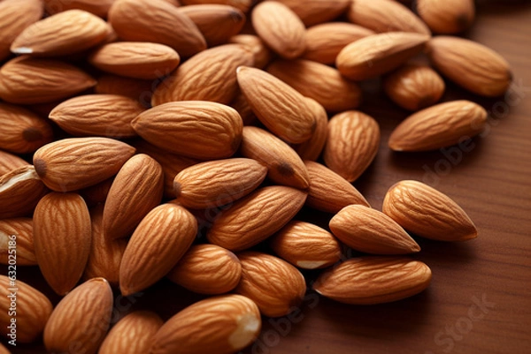 Obraz Raw almond background illustration