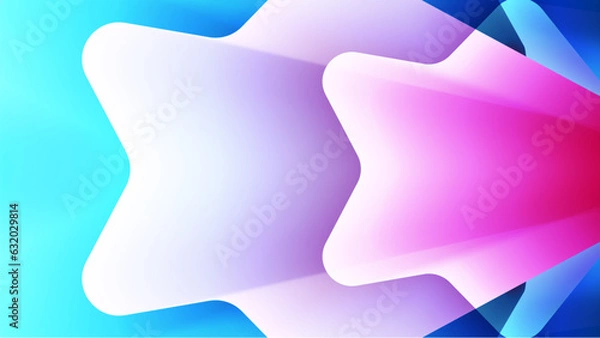 Fototapeta abstract horizontal banner with fast running stars elements. wide banner template with text space. vector illustration
