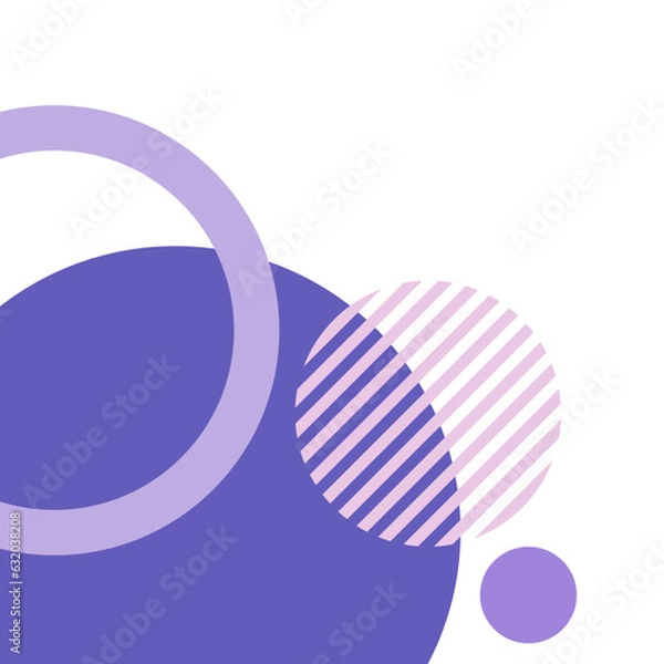 Obraz Purple Circle Geometric Corner Border