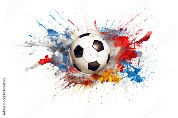 Obraz Soccer Kick in Action