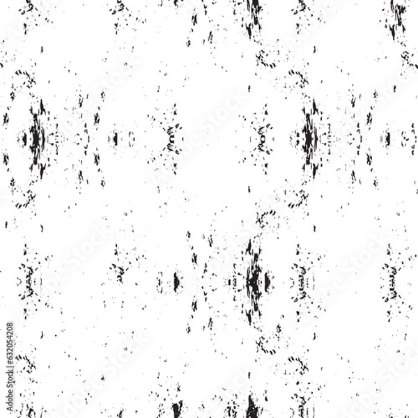 Obraz Grunge Black And White Urban Vector Texture Template. Dark Messy Dust Overlay Distress Background. Easy To Create Abstract Dotted, Scratched, Vintage Effect With Noise And Grain. Aging Design Element