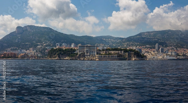 Fototapeta Monaco panorama from offshore