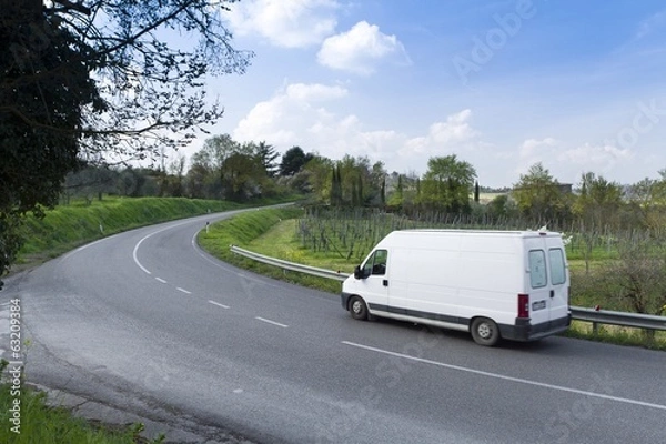 Obraz furgone in viaggio