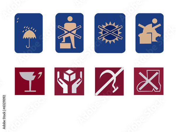 Obraz Symbol beside the box.