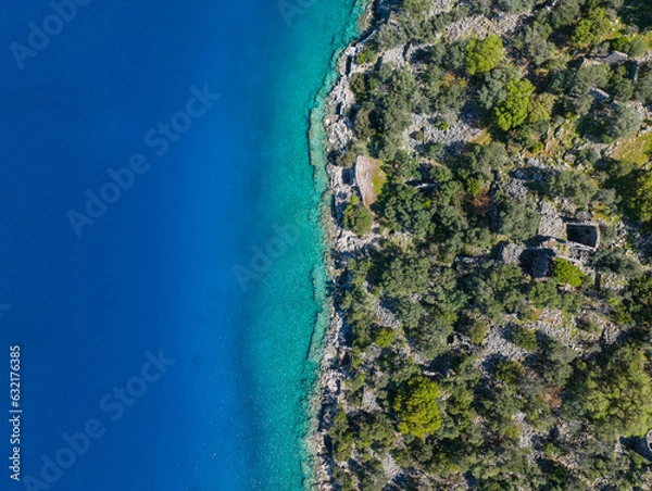 Fototapeta Fethiiye Muğla, Drone view