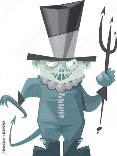 Obraz Zombie with a trident