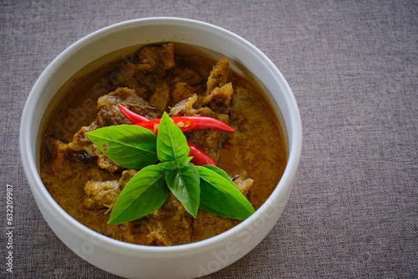 Obraz pork panang curry thai style