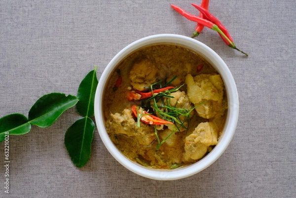 Obraz Thai spcy chicken green curry