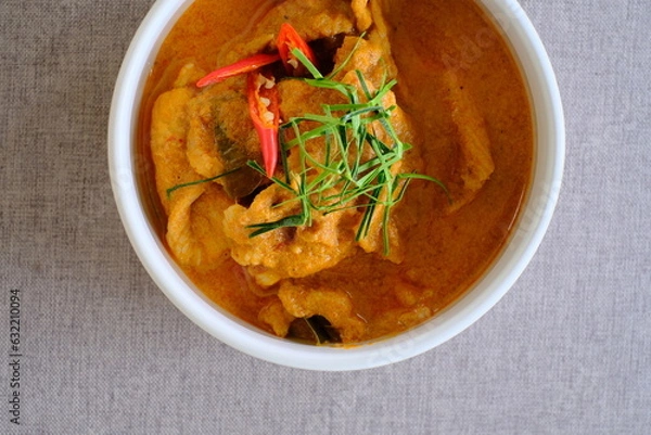 Obraz pork panang curry thai style