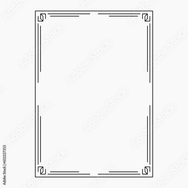 Fototapeta original image, decorative ornamental frame, original design
