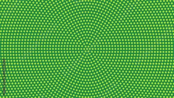 Obraz Green Circular Halftone Pattern Overlay