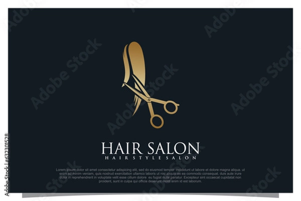 Obraz Haircut logo design element vector for your business