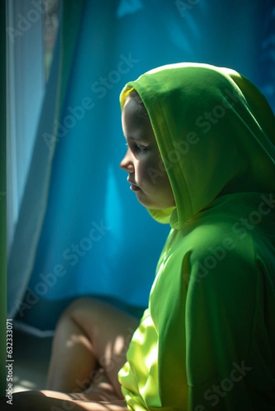 Obraz person in the window